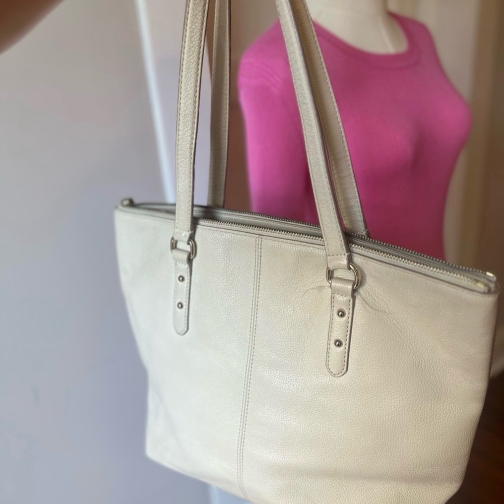 Kate Spade Off-White Leather Tote - Picture 2 of 6